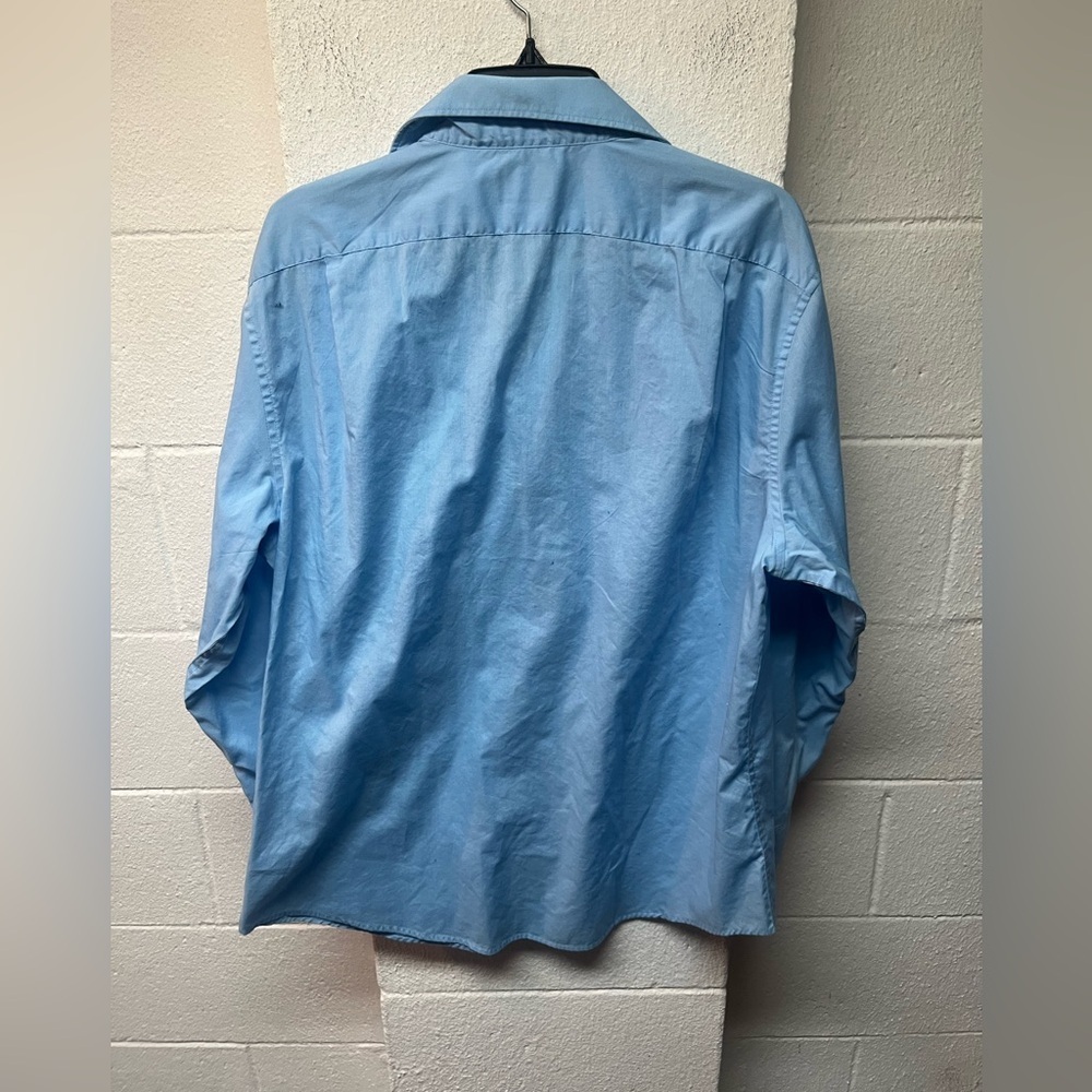 Basic Editions Light Blue Men's Dress Shirt - Picture 4 of 4